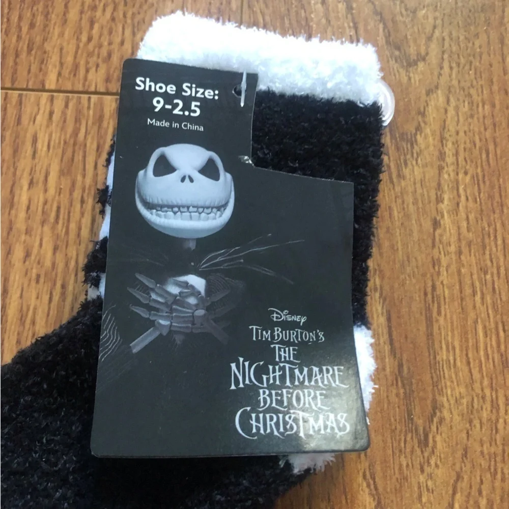 Disney Nightmare Before Christmas Jack fuzzy crew socks